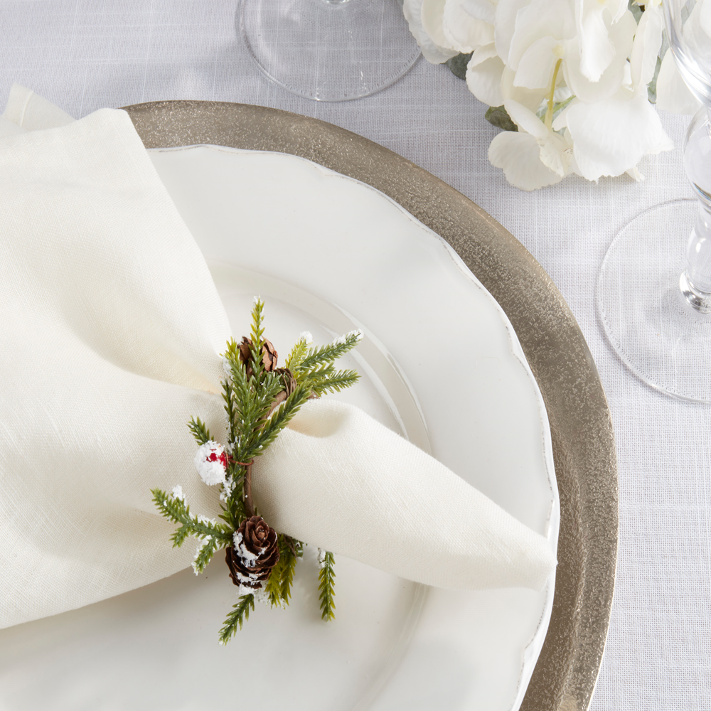 Red Berry Napkin Ring Holder