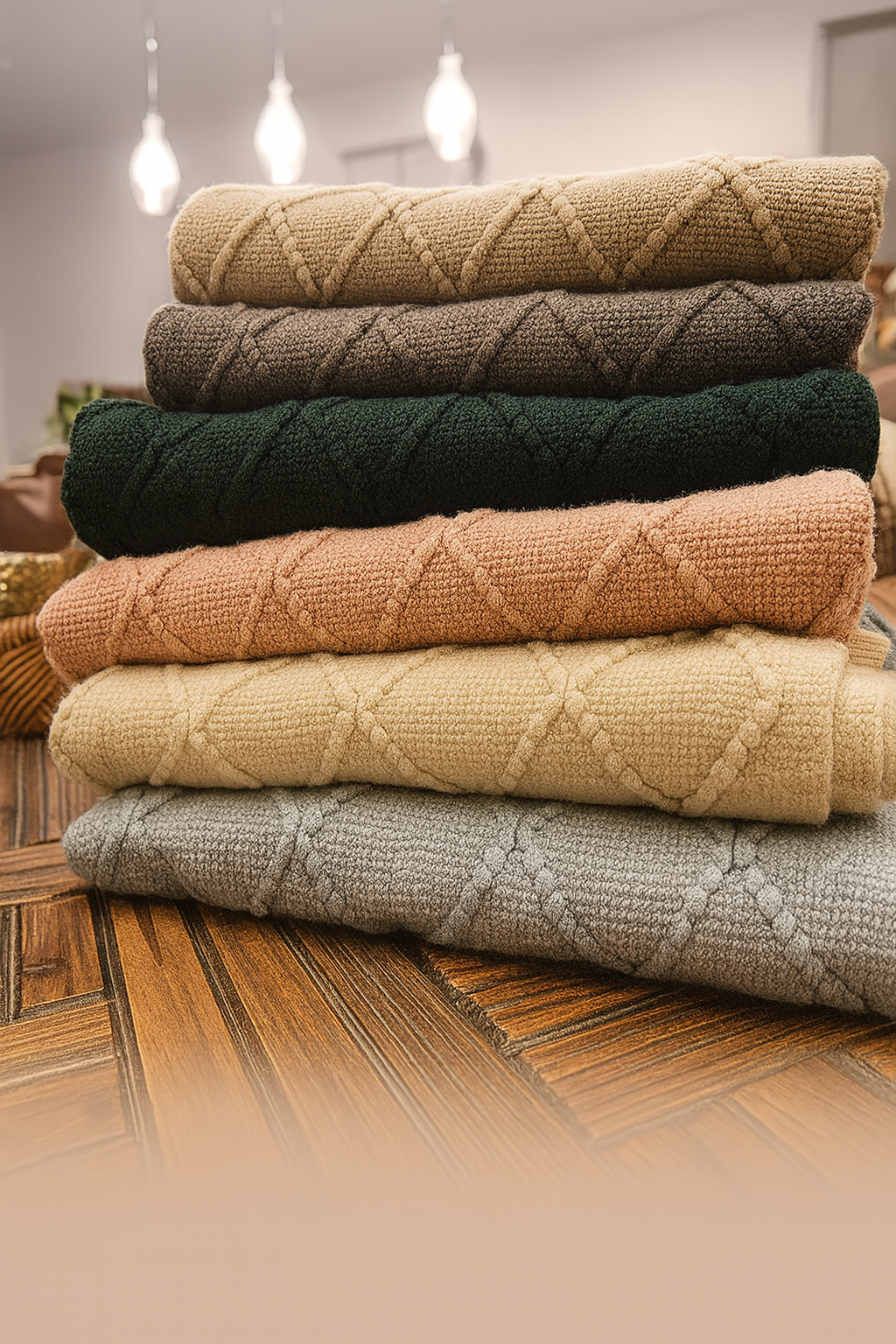 Weave Knit 50x60 Inch Throw Blanket
