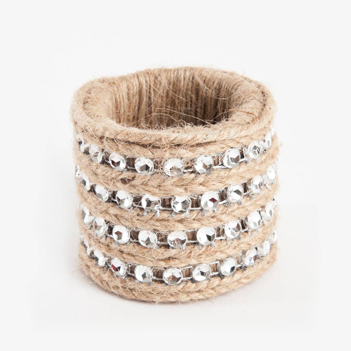 Chic Jute Studs Napkin Ring