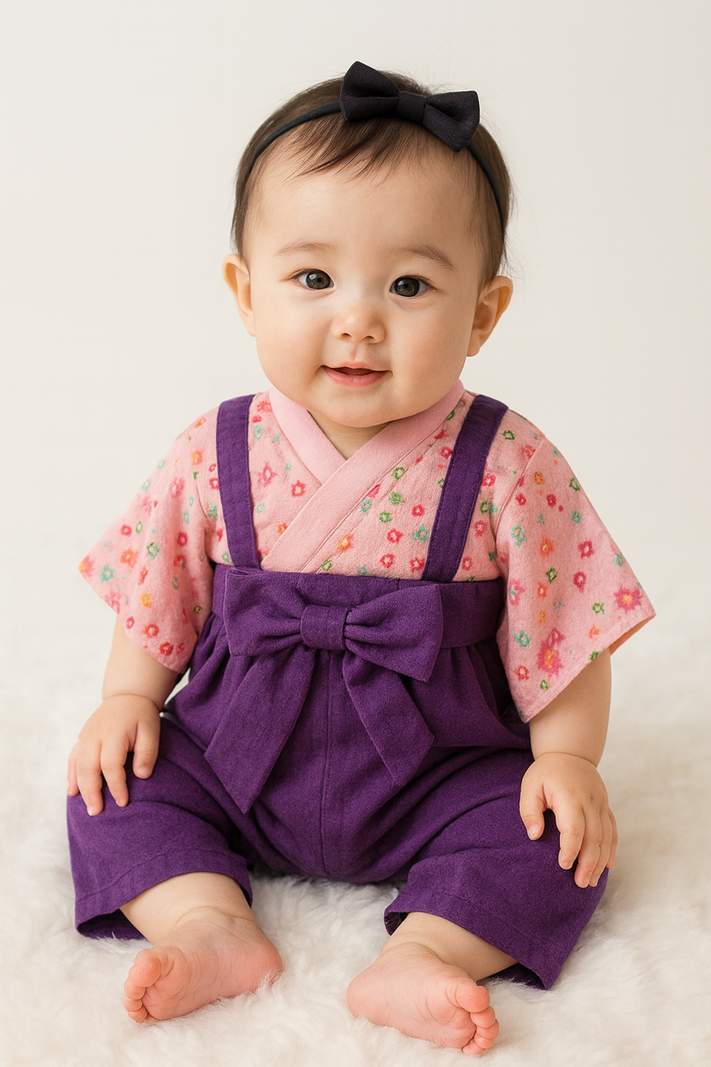 Cute Baby Girl 2pcs Japanese Kimono Costume