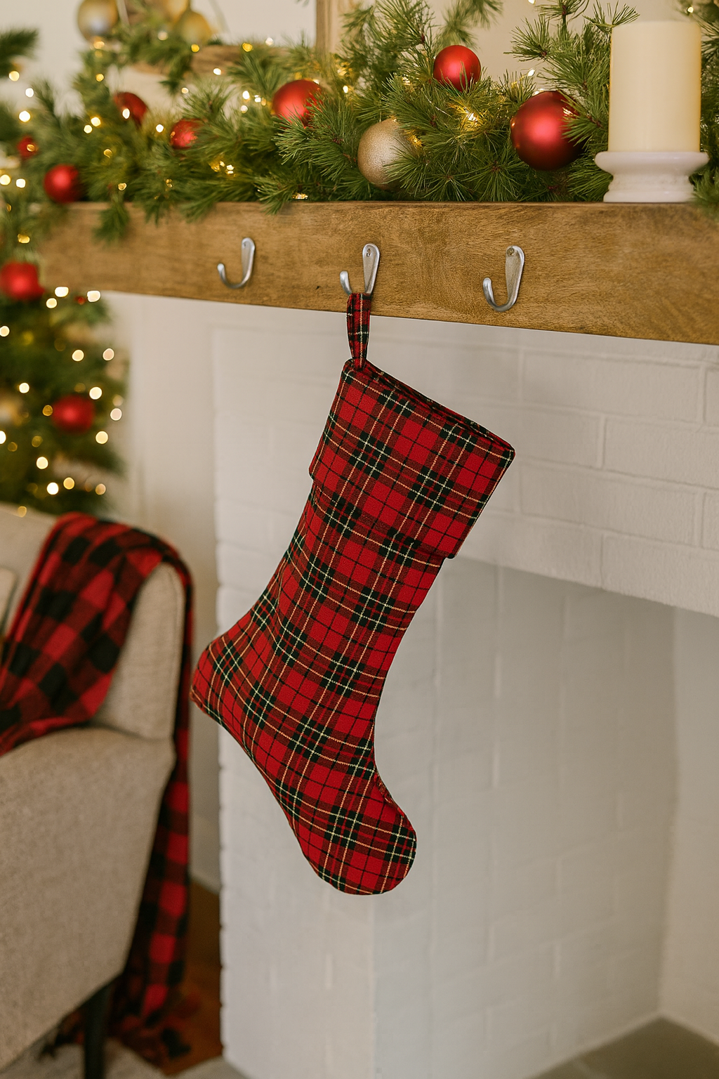 Classic Tartan Plaid Dazzle Christmas Stocking