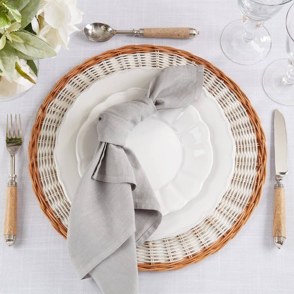 1423 - Grey Pure Linen 20" Dinner Napkin