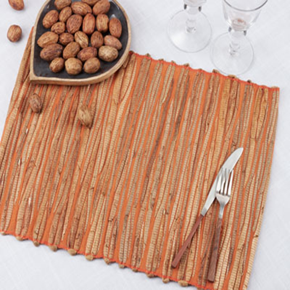 4500 - Orange Water Hyacinth 14x20 Placemat