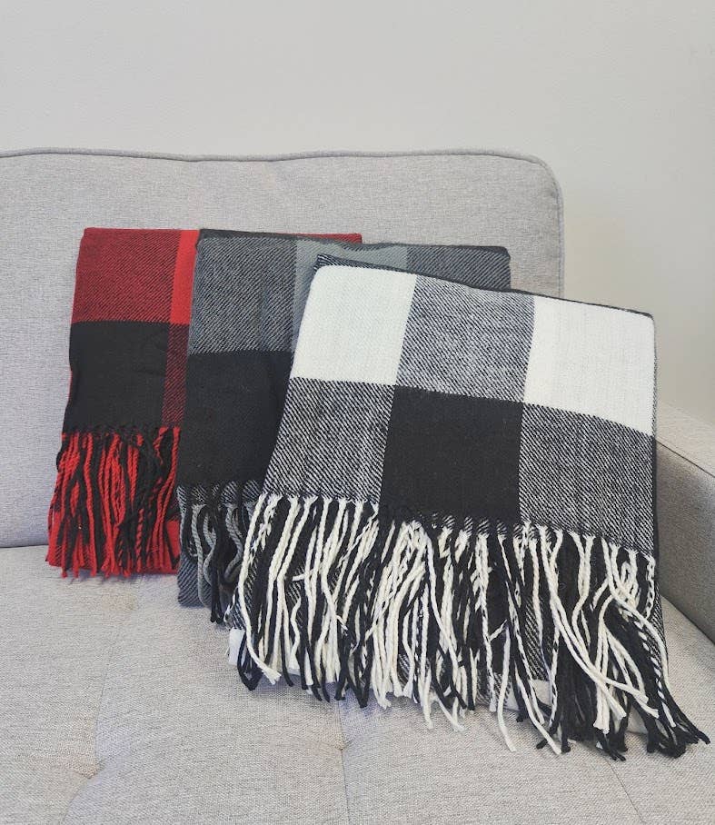 Classic Buffalo Plaid Decorative Throw Blanket