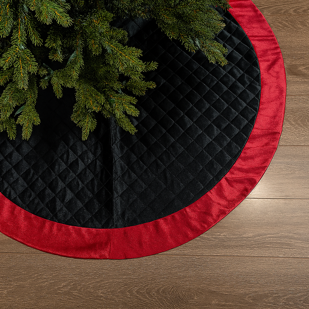 Classic Velvet Quilted Diamond Tree Skirt