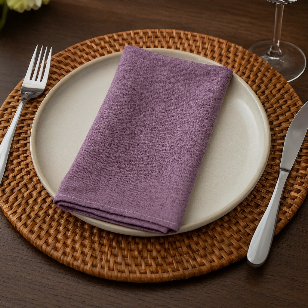 Classic Purple 20" Cloth Dinner Napkin