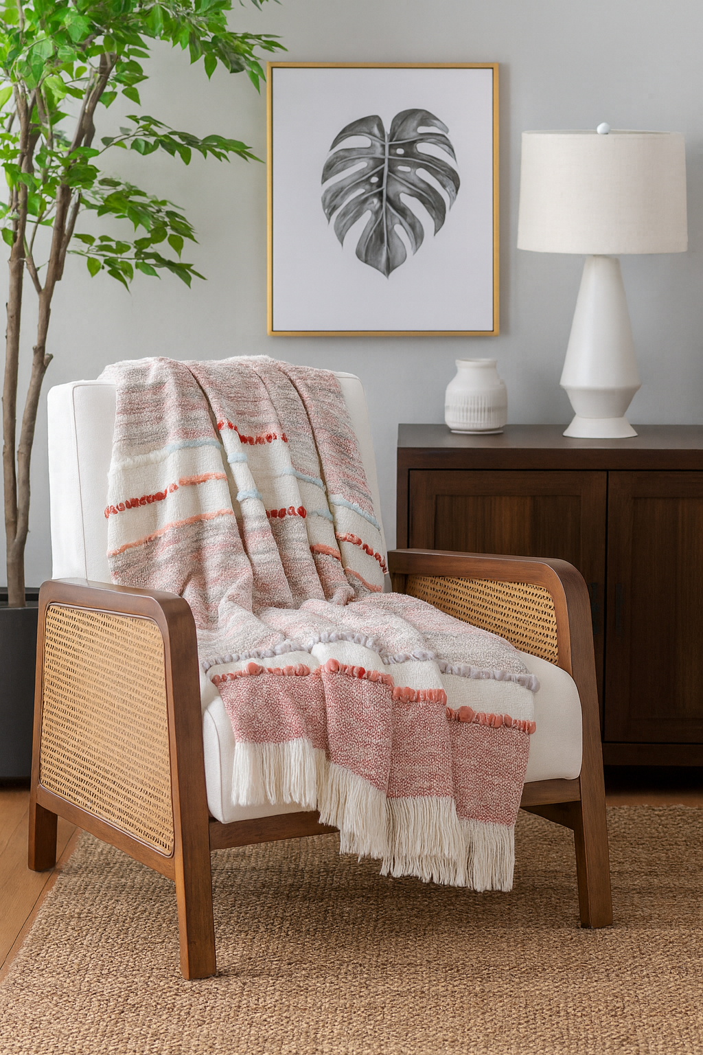Chunky Woven 50x60 Inch Throw Blanket