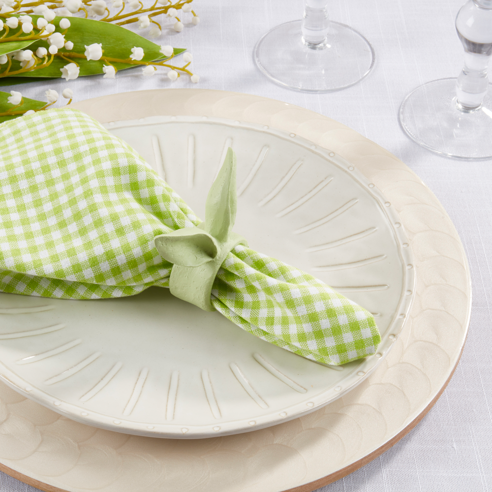 Green Bunny Ears Napkin Ring
