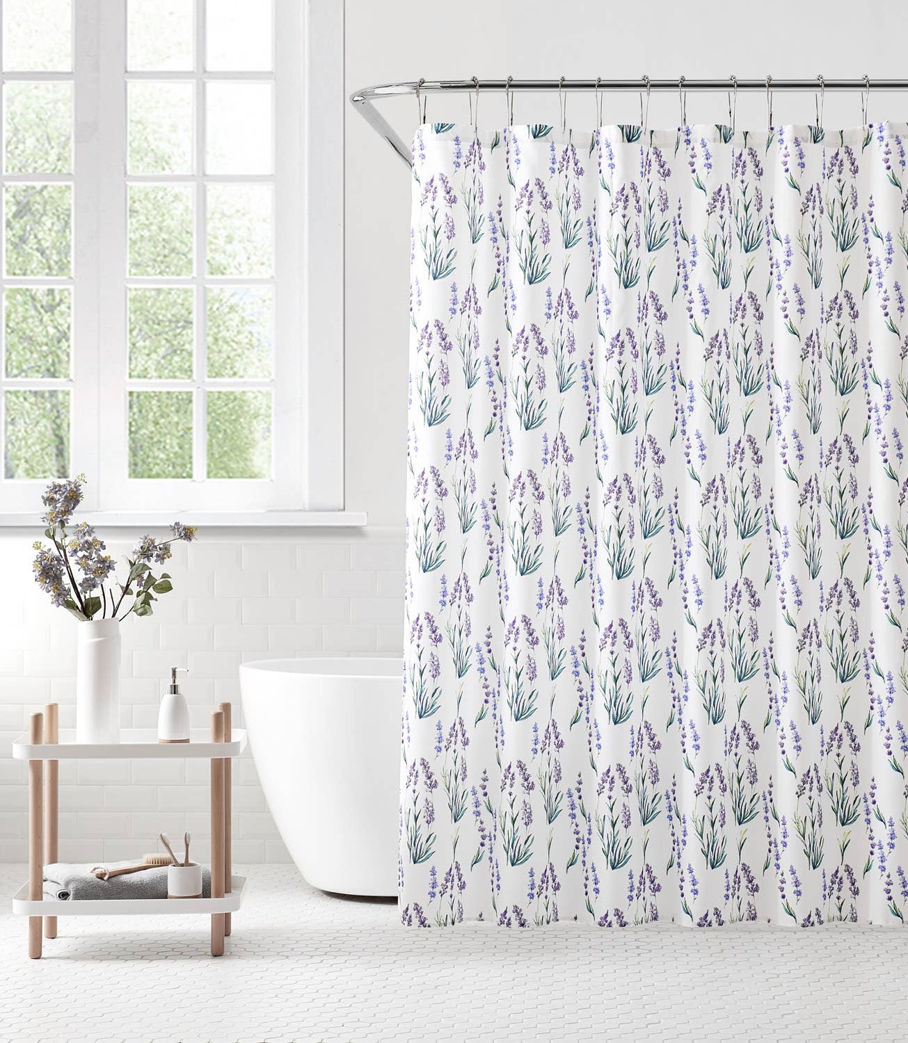 Romantic Lavender 70"X72" Shower Curtain