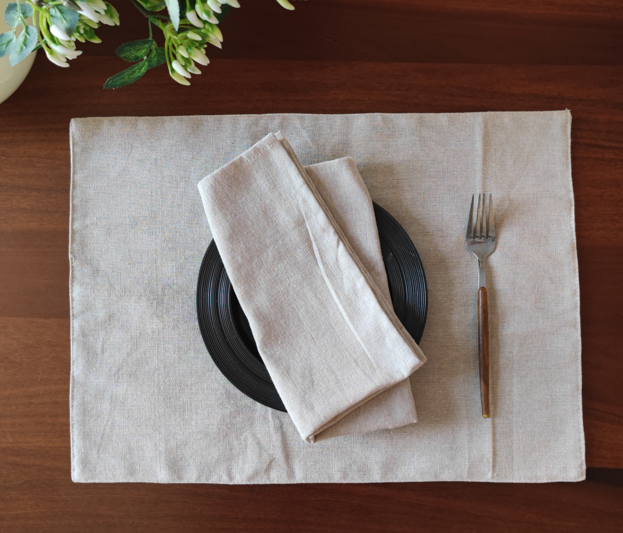 Classic Solid Natural Cloth Napkin