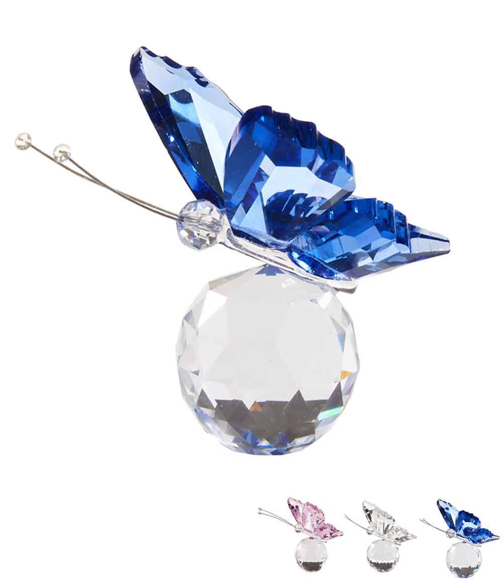 2" Crystal Butterfly Figurine