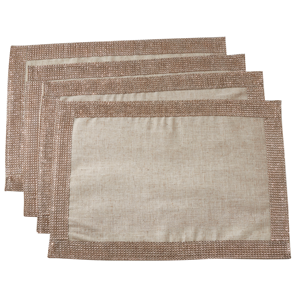 315 - Champagne Elegant Studded 14"x20" Placemat