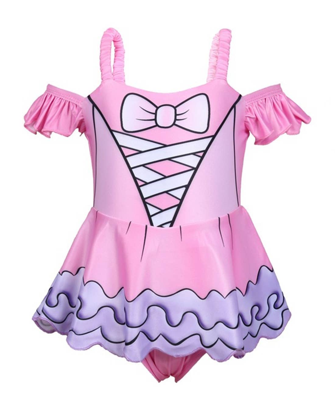 Pink Princess Toddler Girl Swimwear