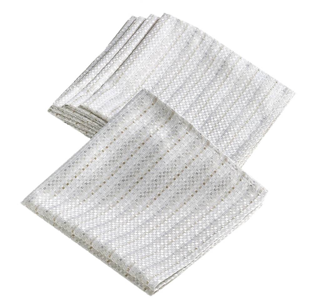 8574 - Ivory Stitched 20" Cloth Napkin