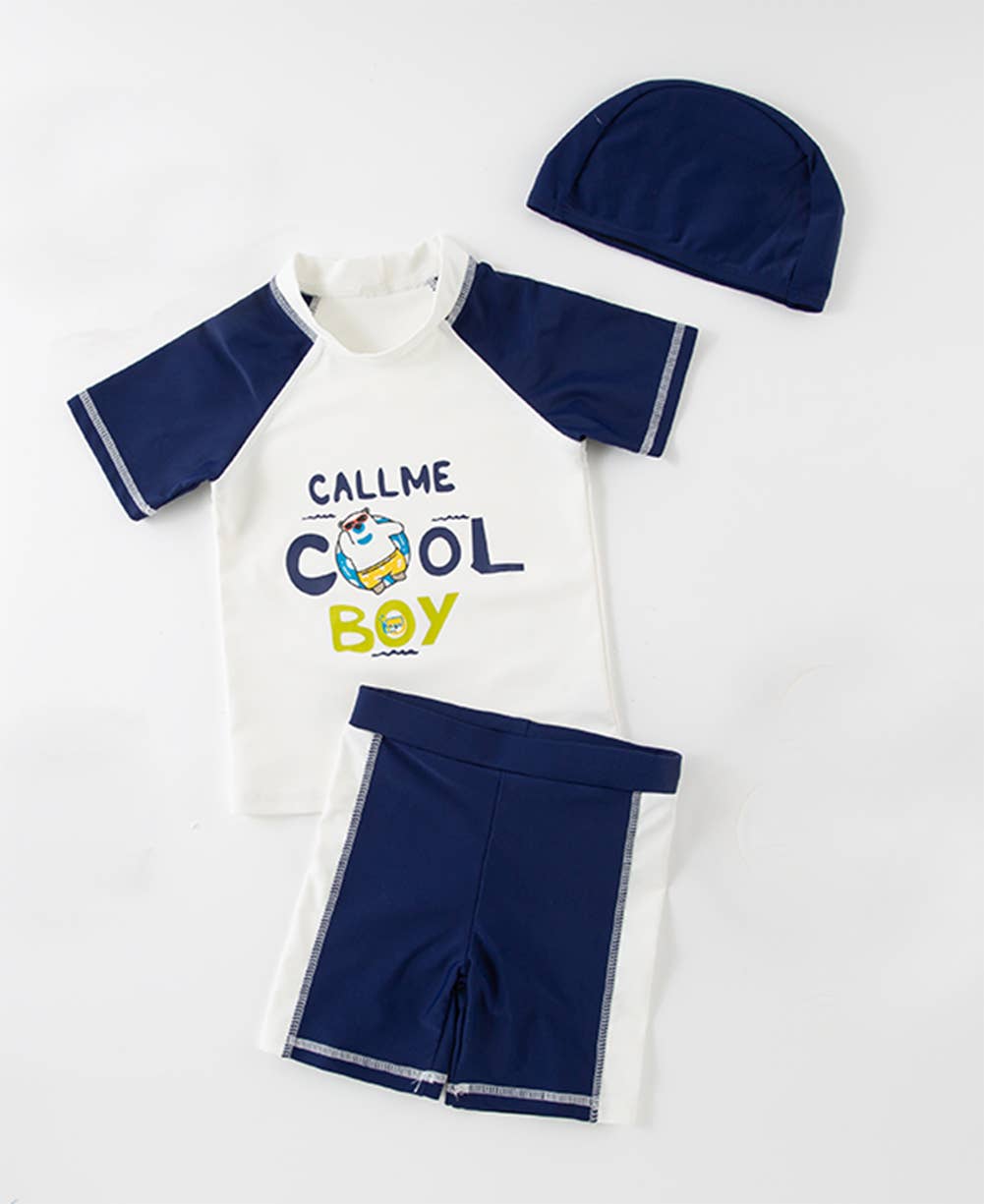 Call Me Cool Boy 3pcs Boy Swimwear