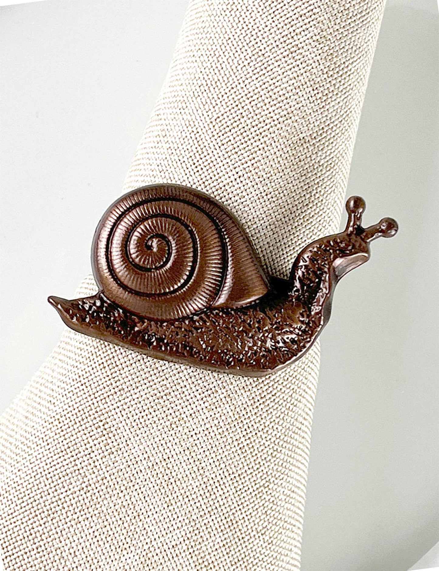 Copper Snail Metal Napkin Ring Holder