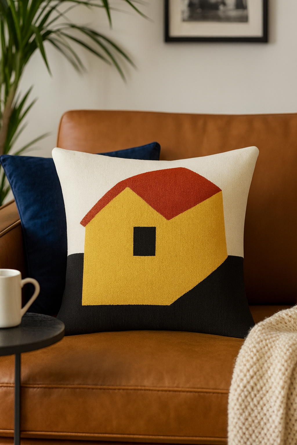 House Knit 18" Throw Pillow