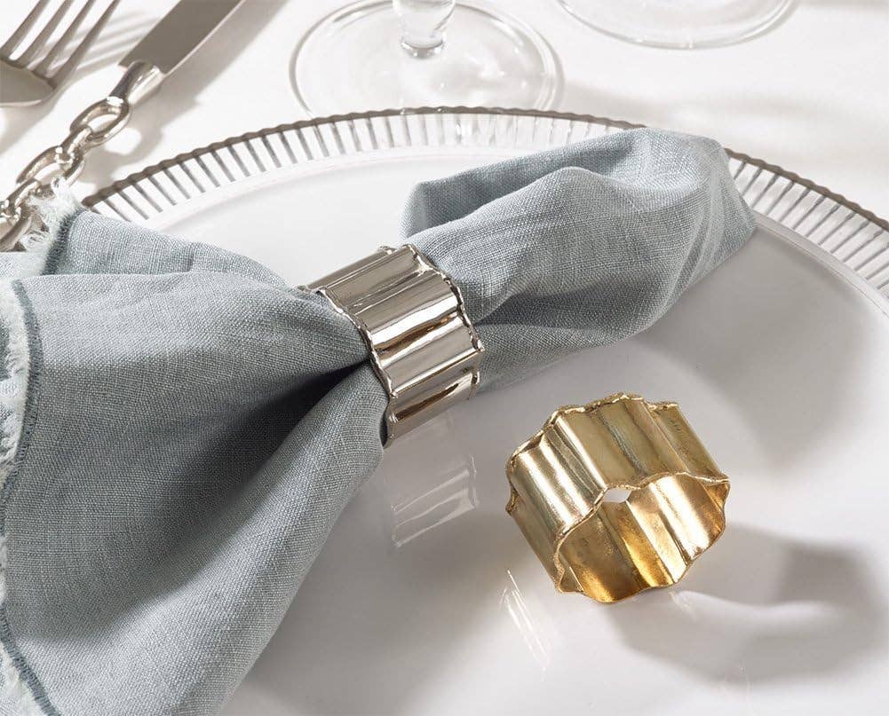 Silver Classic Napkin Ring Holder