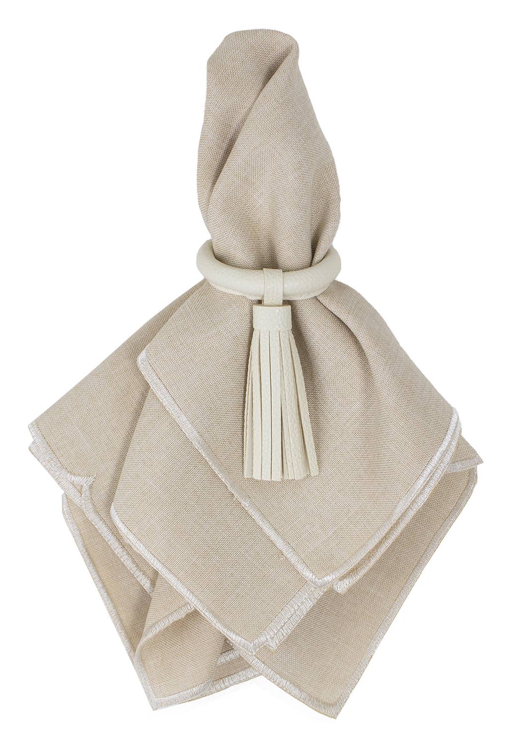Genuine Leather Tassel Napkin Ring