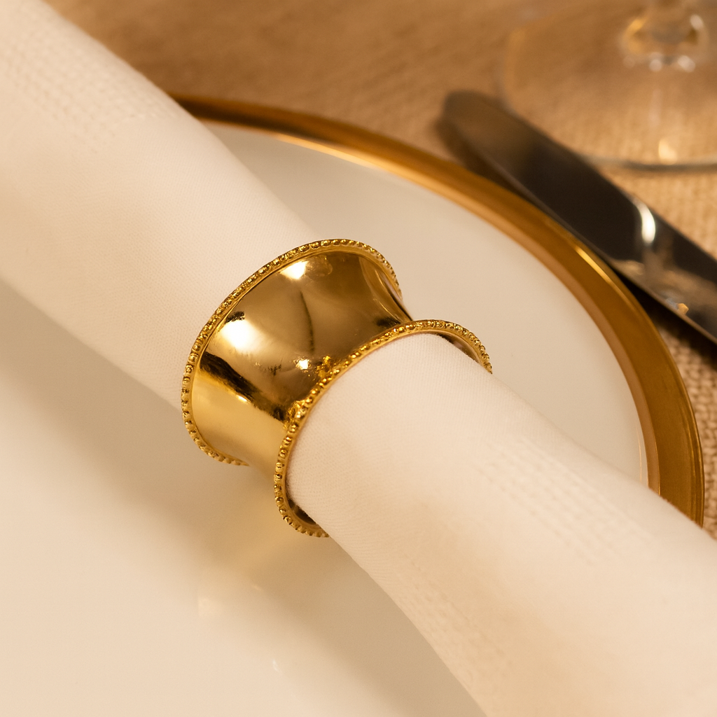 Classic Gold Metal Napkin Holder