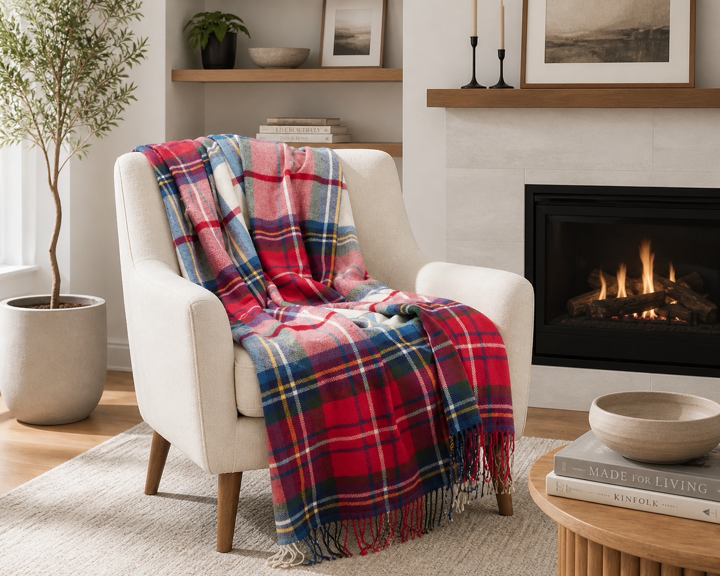 Classic Plaid 50x60 Throw Blanket