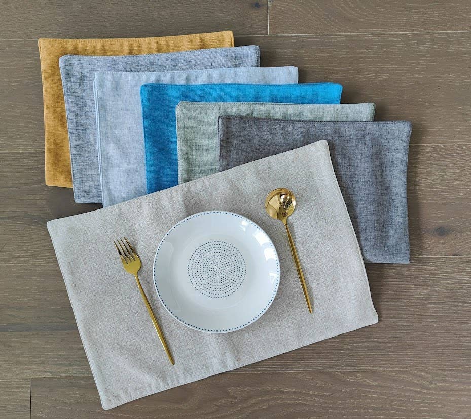 PM0002 - Handmade Classic Woven Table Placemat - 12"x18"