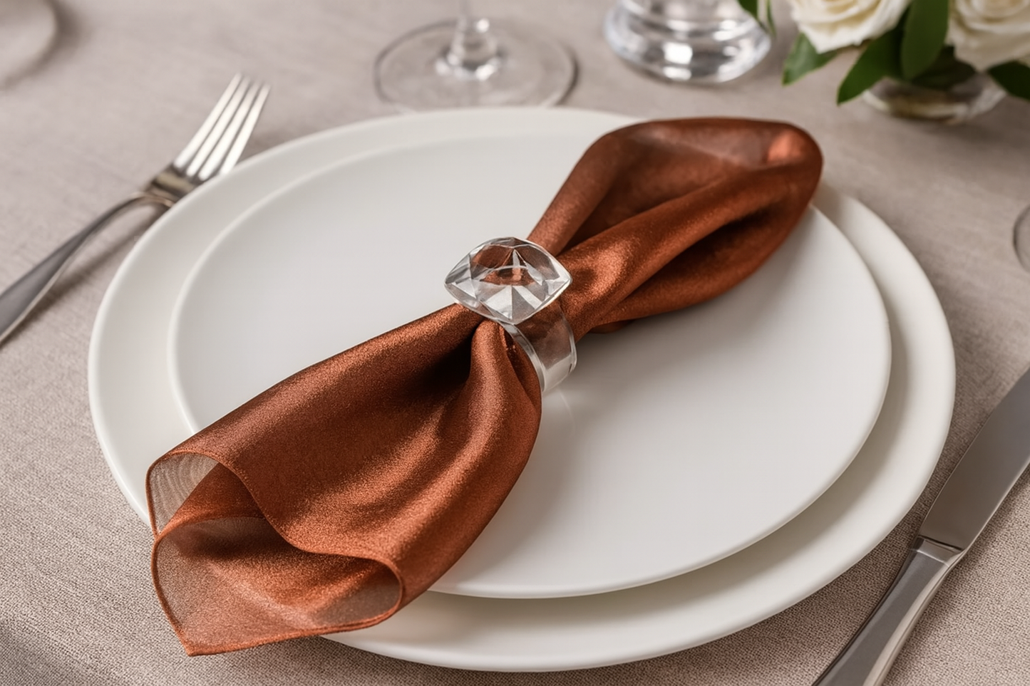 Copper Sheer Tissue 20" Dinner Napkin