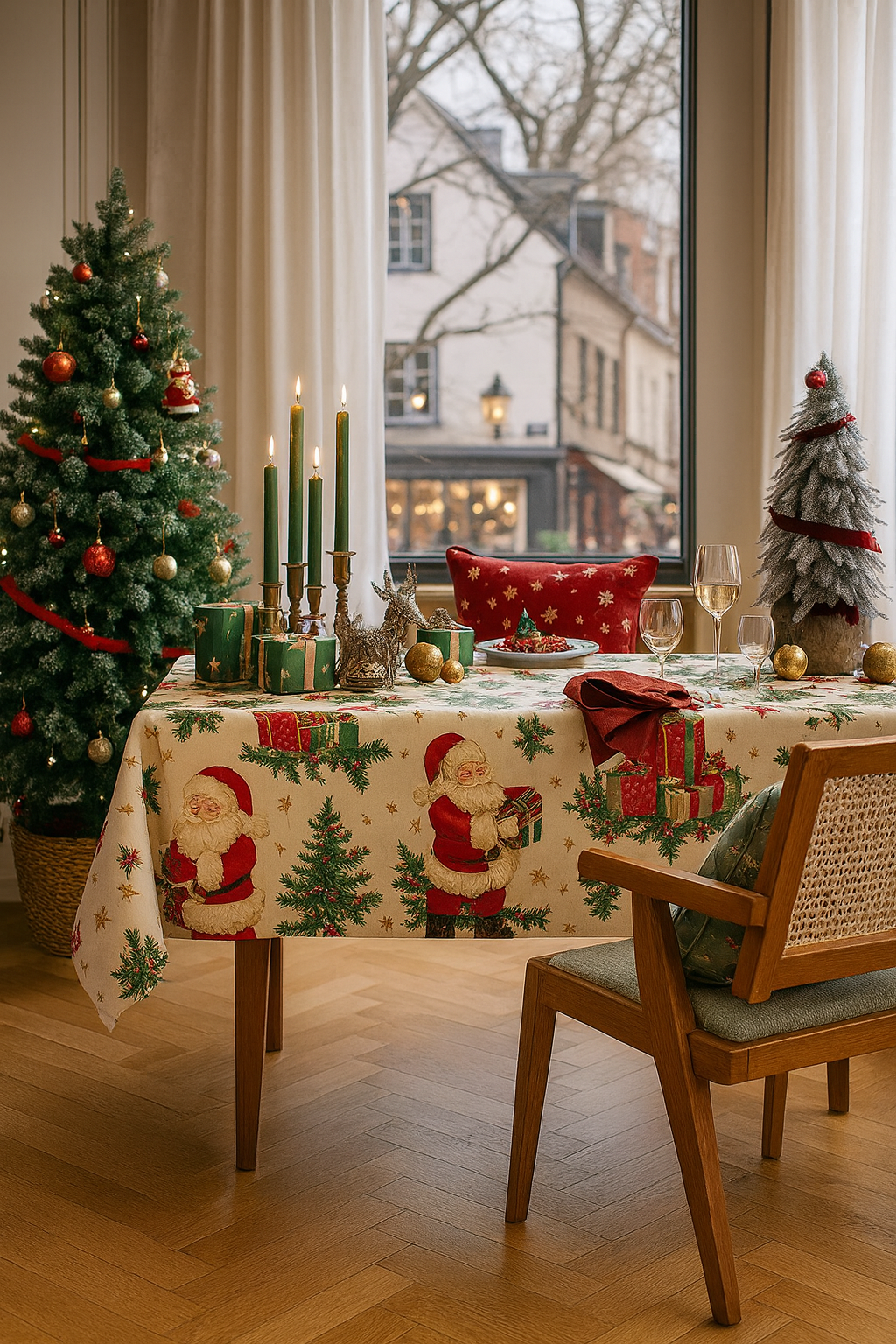 Classic Christmas Design Tablecloth