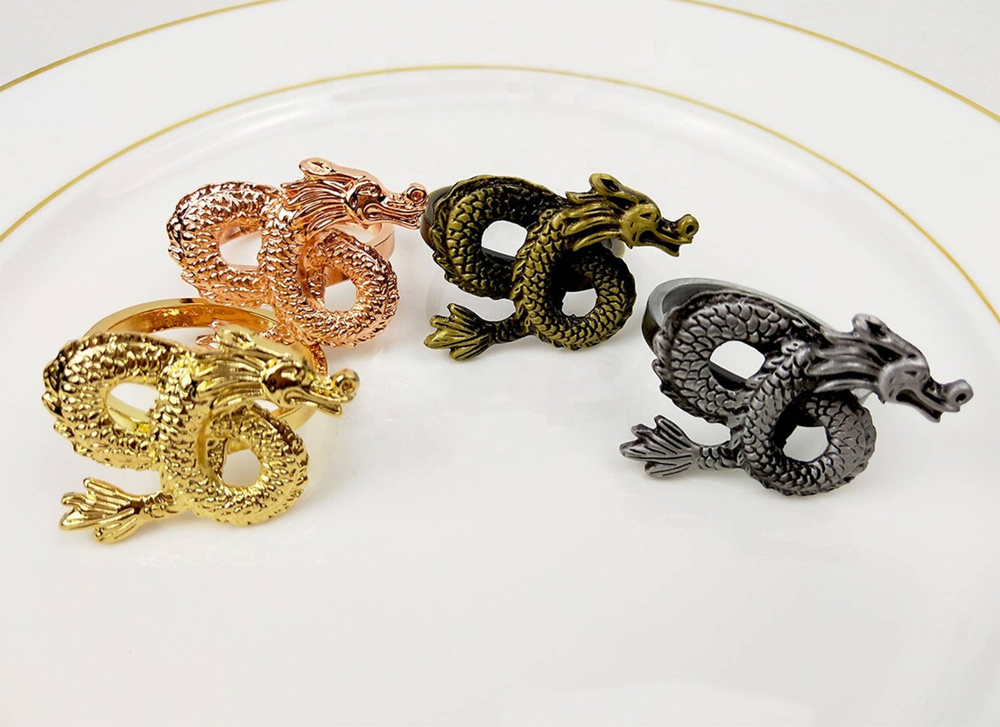 Dragon Metal Napkin Holder Ring