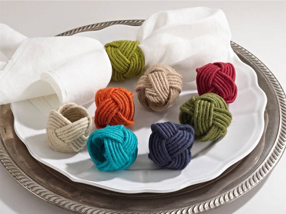 Braided Jute Burlap Napkin Ring