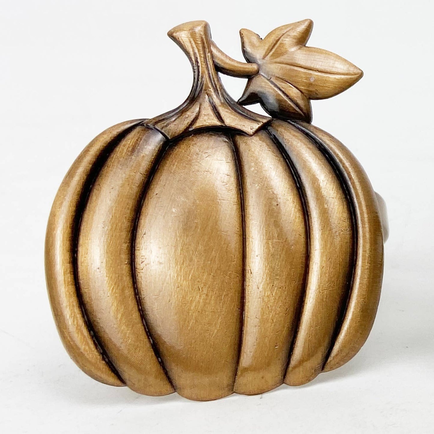 Bronze Harvest Pumpkin Napkin Ring Holder