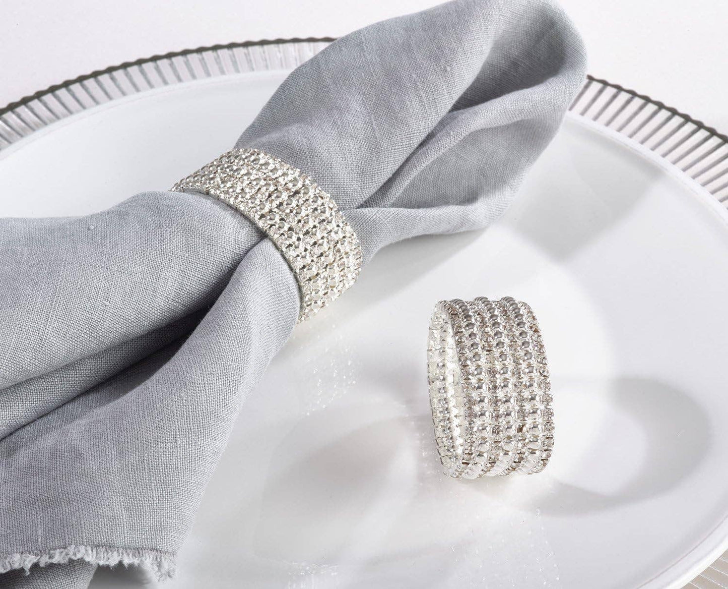 Glass Stone Napkin Ring