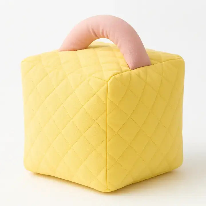 PLW0148 - Yello Cube-Shaped Fun 10" Throw Pillow