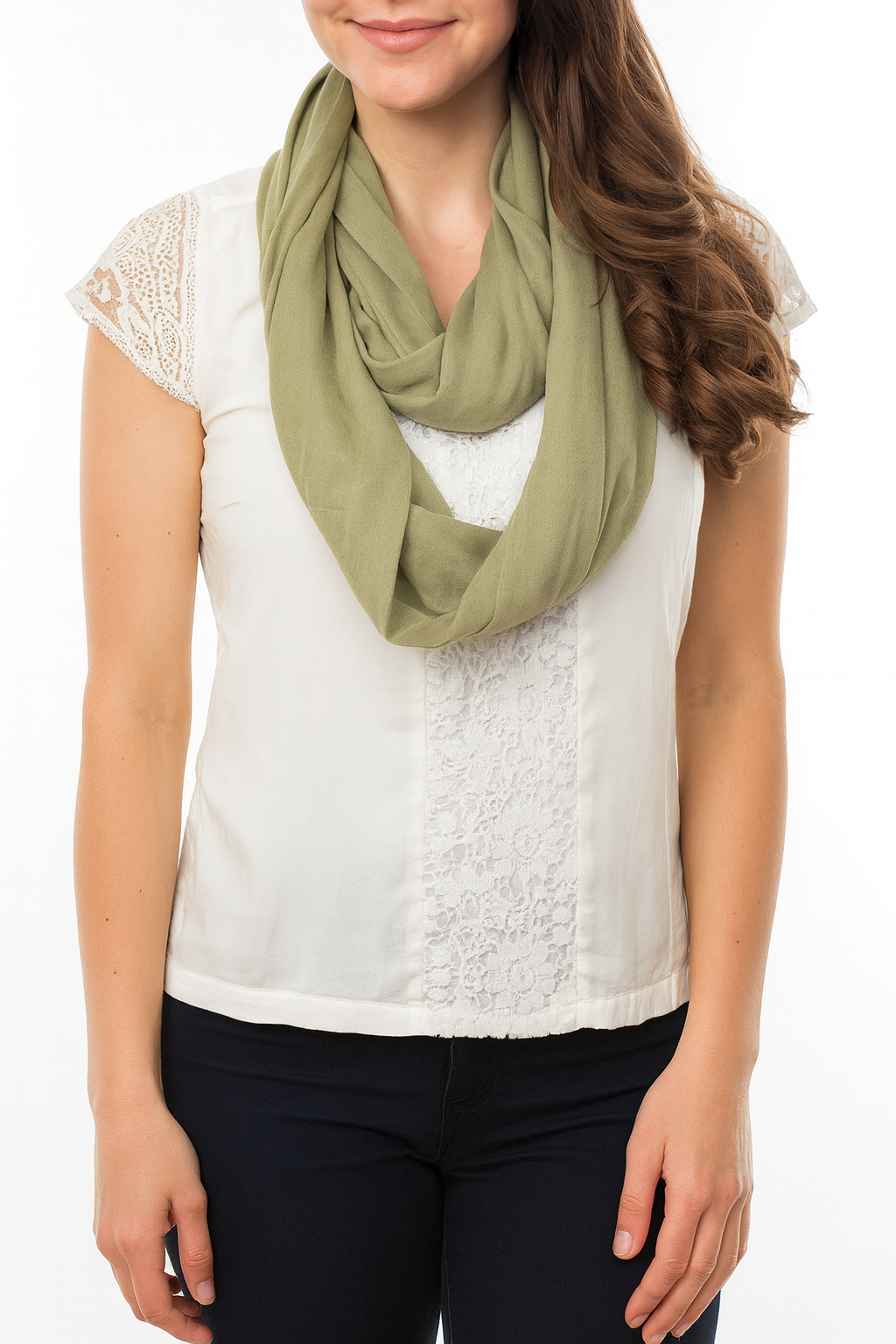 Chartreuse Green Loop Shawl Infinity Scarf