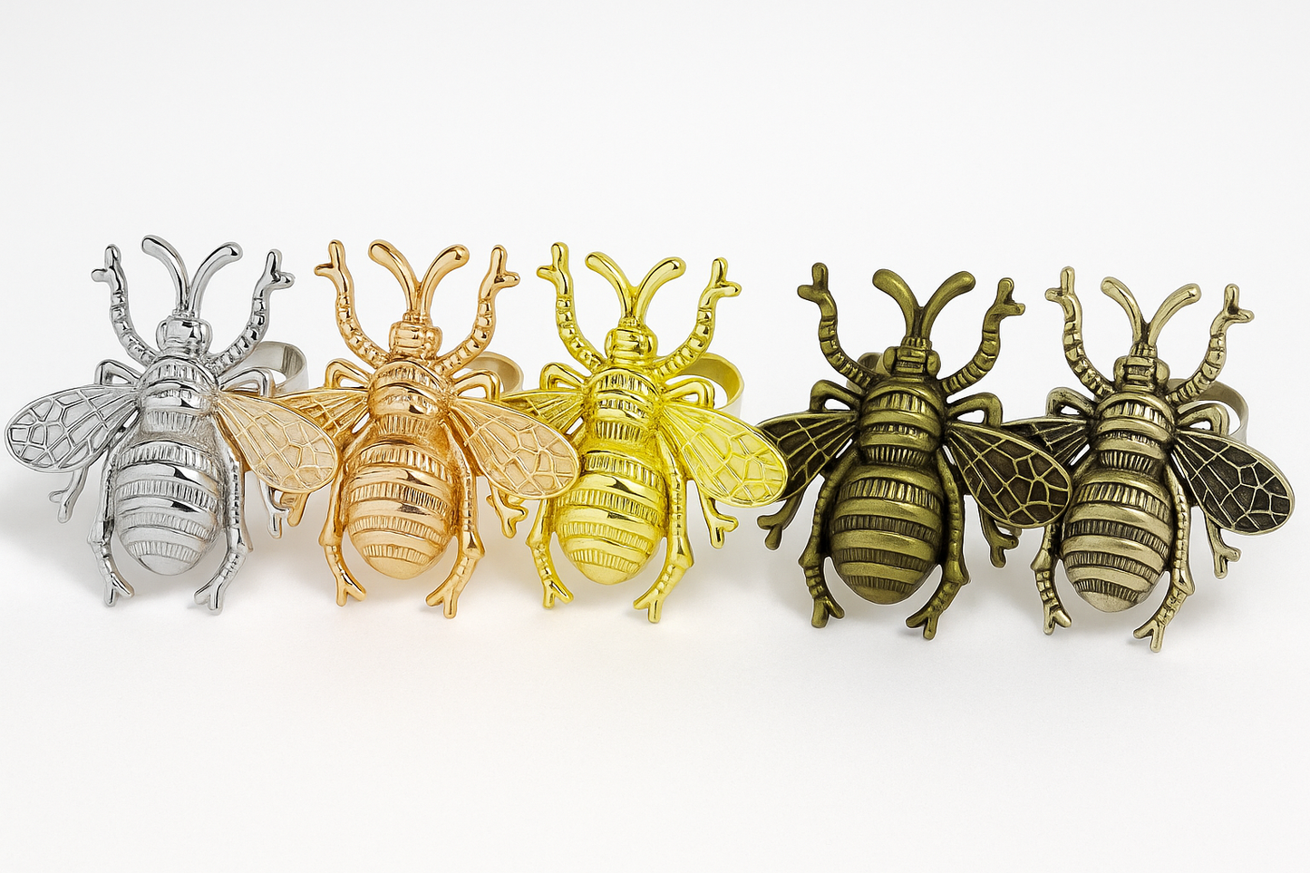 Bumblebee Metal Napkin Ring - 5 Colors Available