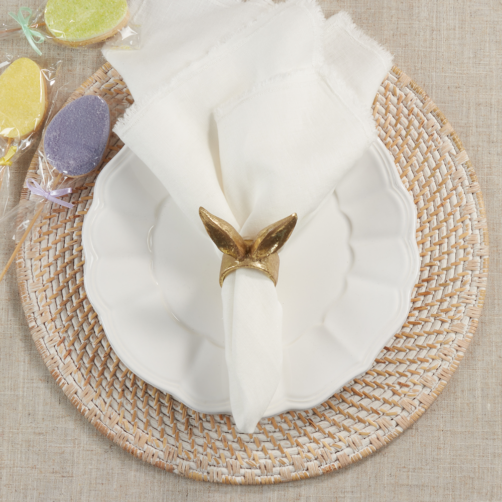 Gold Bunny Ears Napkin Ring