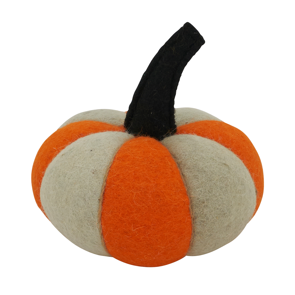 Handmade Wool Blend 6" Pumpkin Table Decoration
