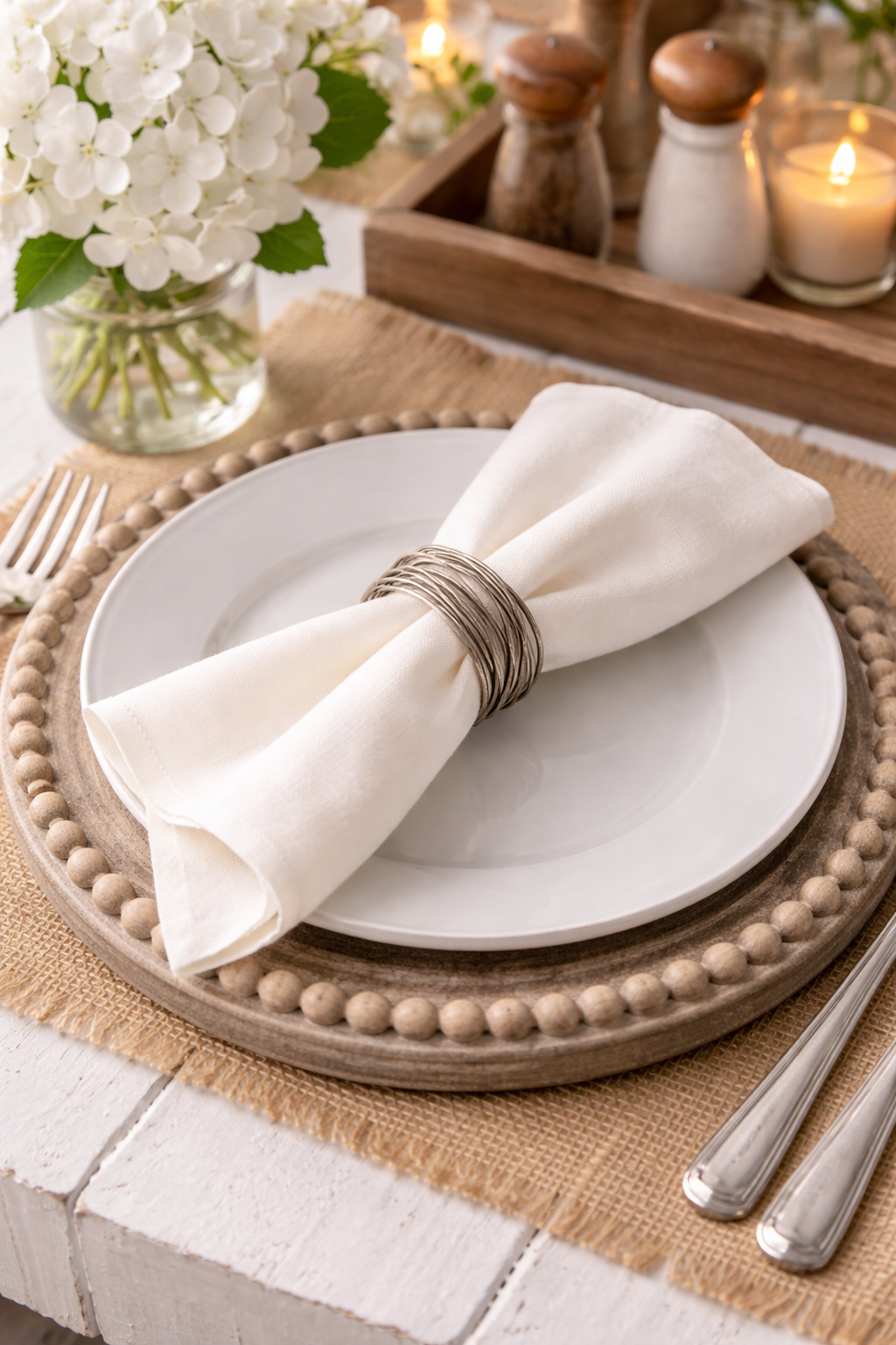 Silver Bangle Napkin Ring