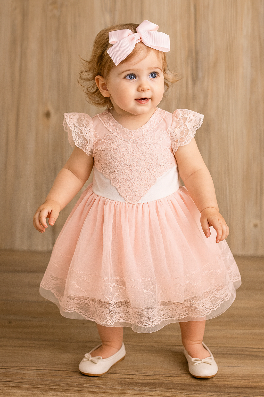 Pink Victorian Lace Little Girl Dress