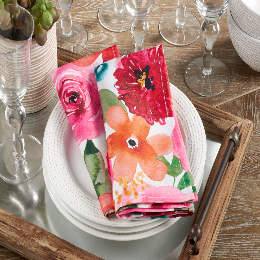 3233 - Santa Monica Floral 20" Dinner Napkin