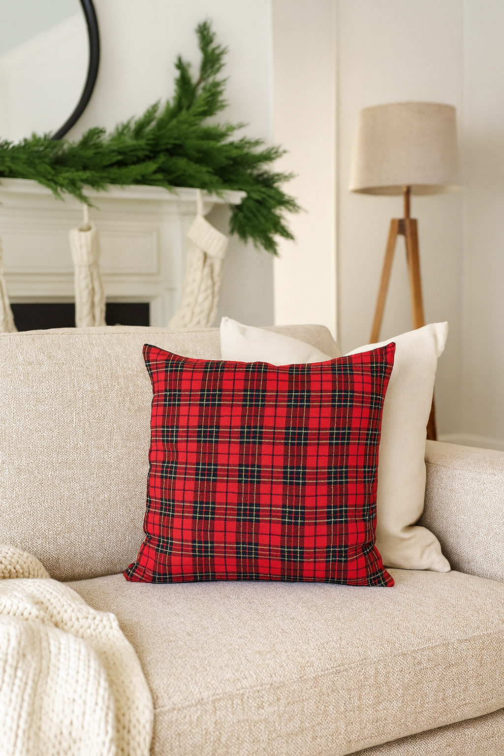 Classic Tartan Plaid 17" Throw Pillow