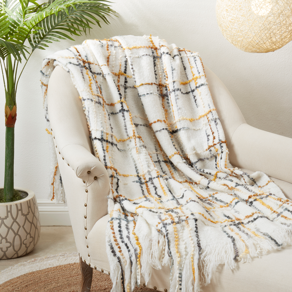 Crosshatch 50x60 Inch Throw Blanket