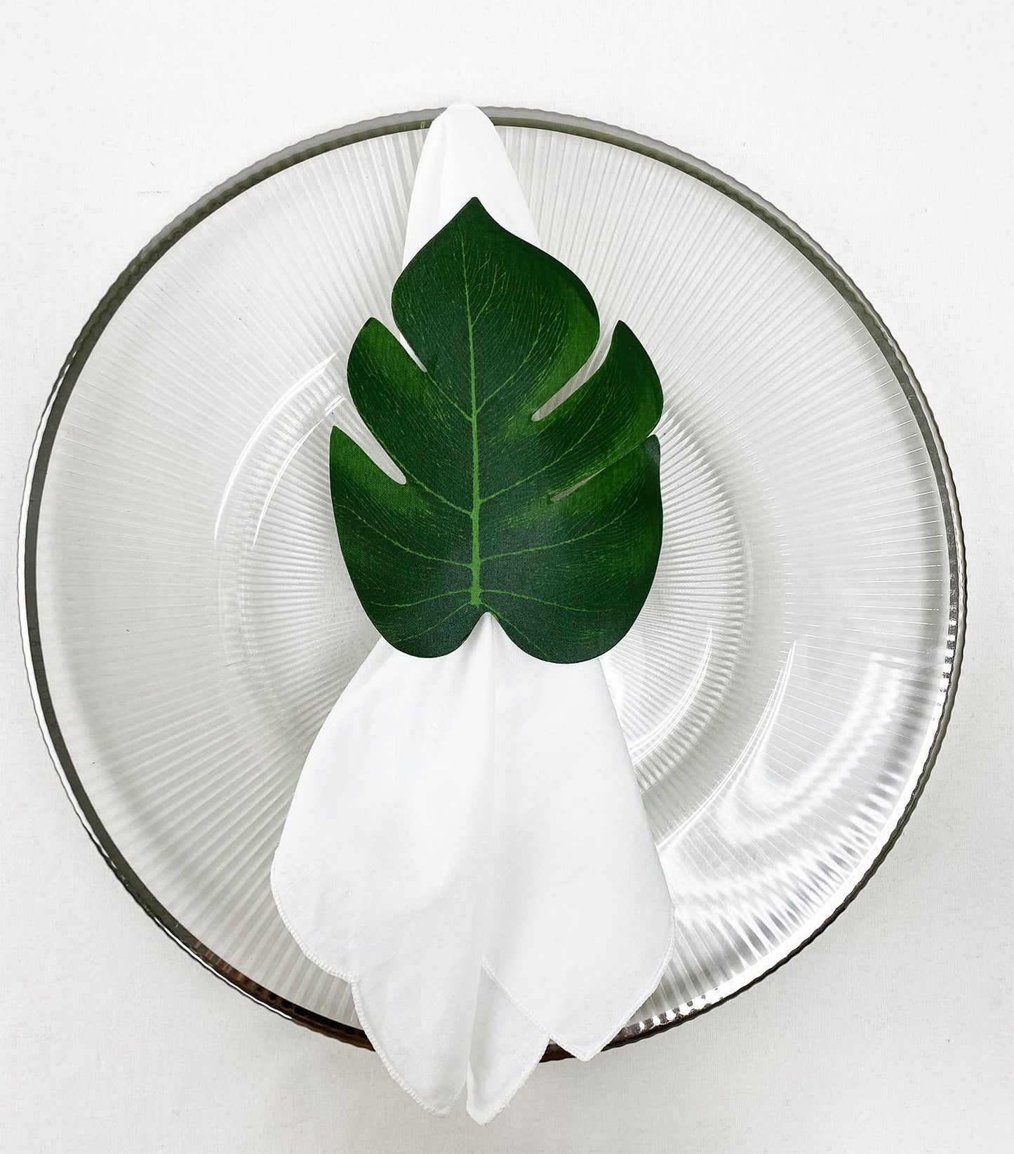 Handmade Monstera Leaf Napkin Ring Holder