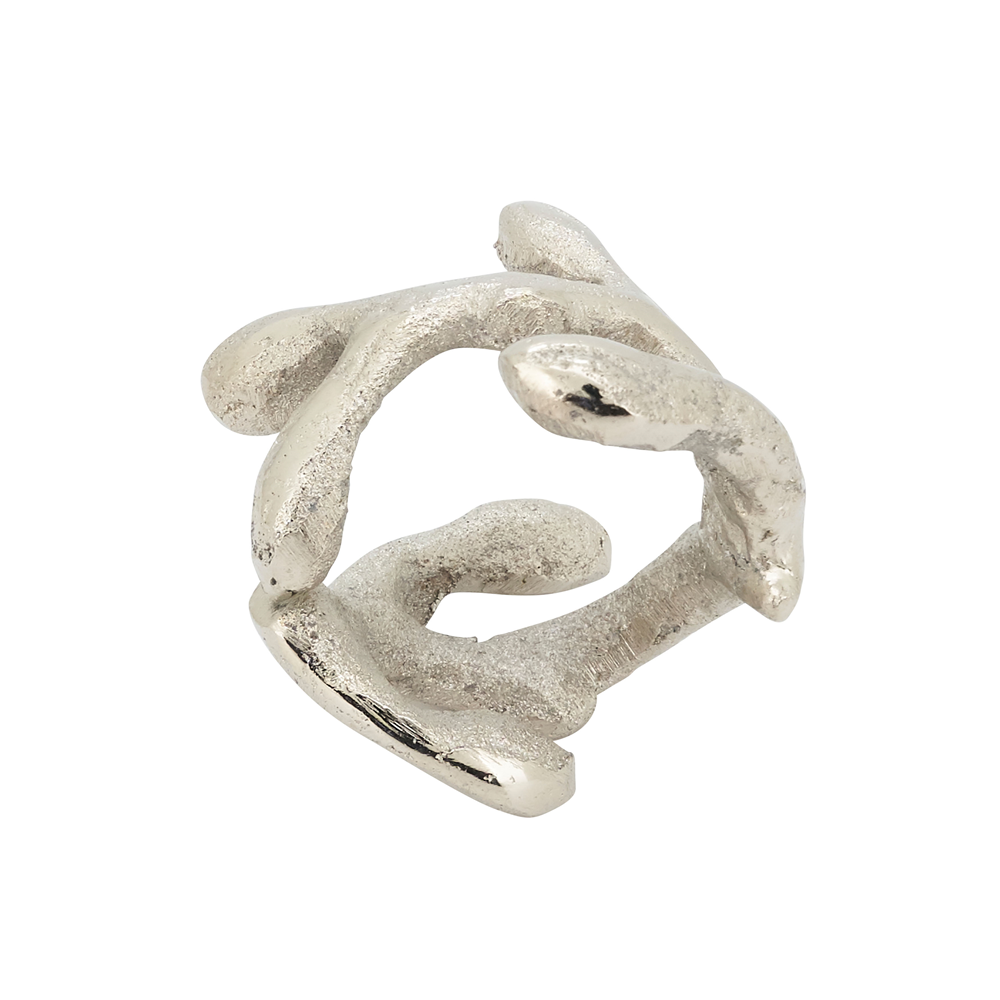 Silver Twigs Aluminum Napkin Ring