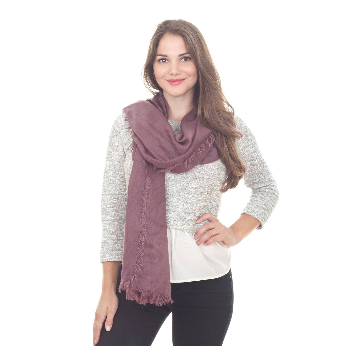 Lavender Classic Solid Shawl Scarf