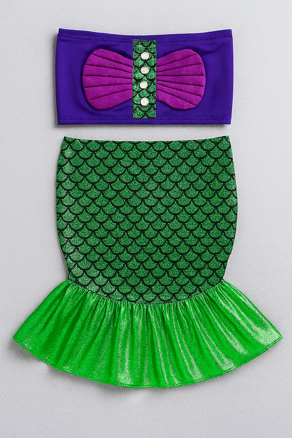 Little Mermaid 2pcs Girl Costume Outfit