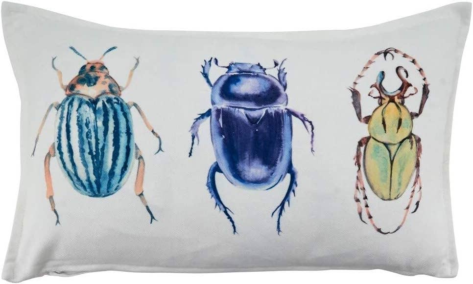 2107 - Bugs Design 12"X20" Throw Pillow with an Insert