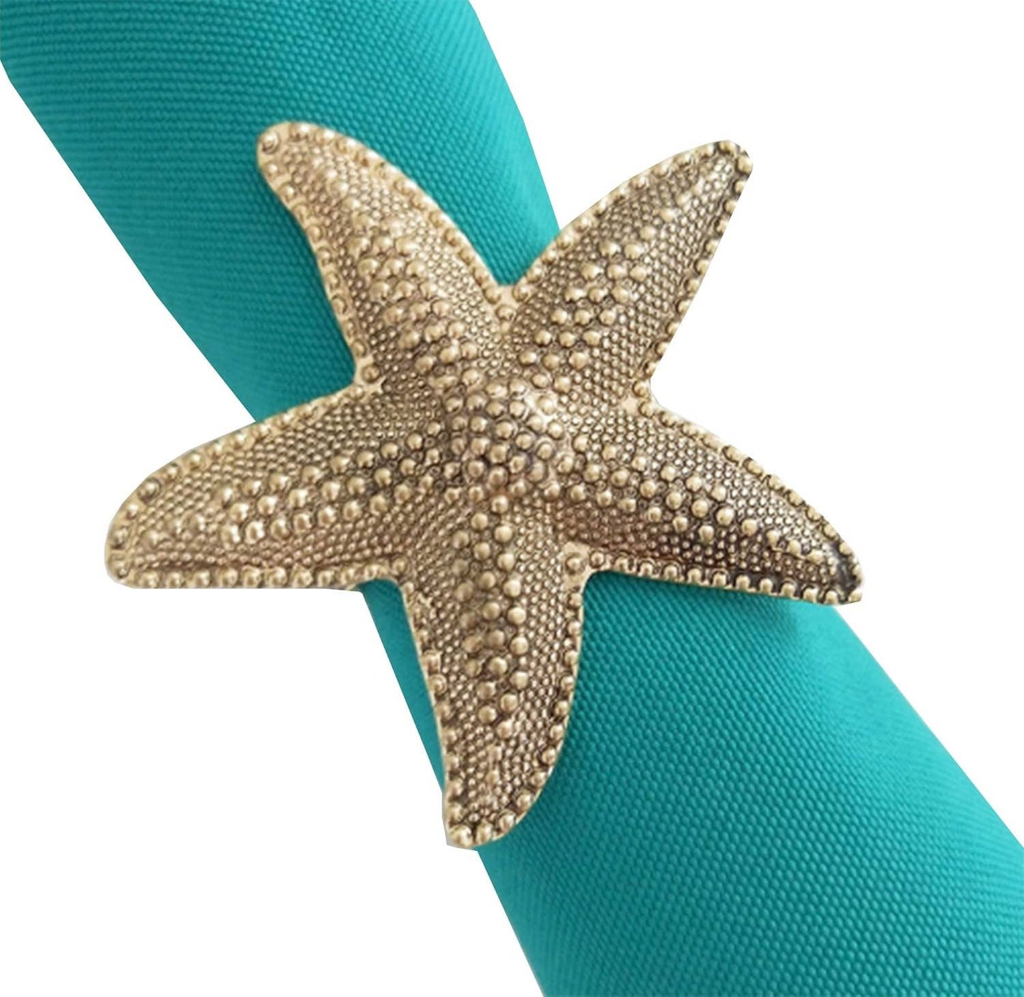 Bronze Coastal Starfish Metal Napkin Ring Holder