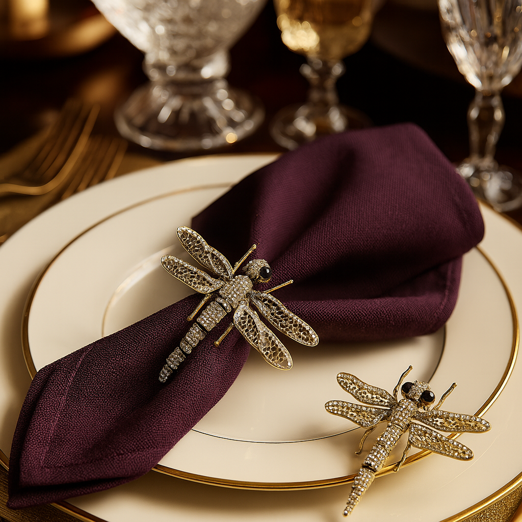 Jeweled Dragonfly Napkin Ring