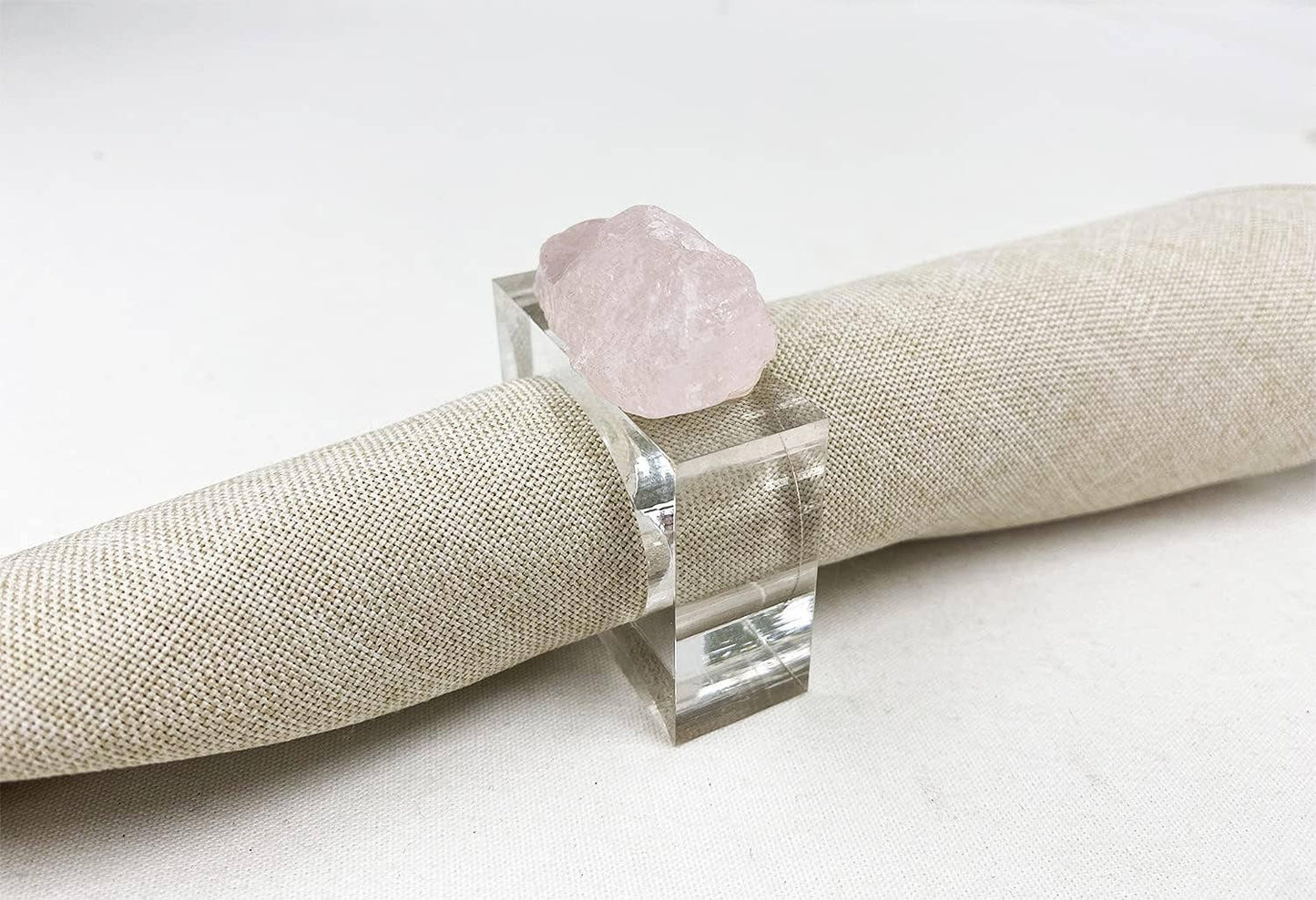 Pink Natural Stone Napkin Ring